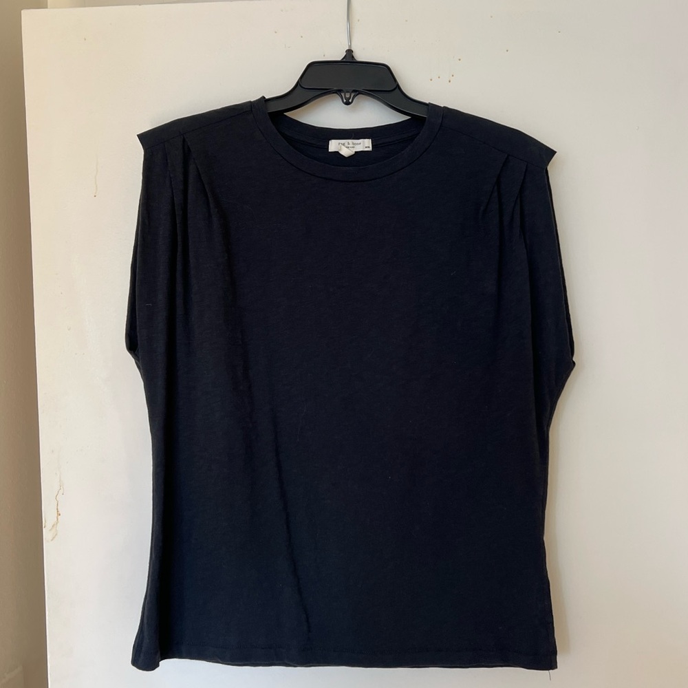 rag & bone black sleeveless muscle tee
